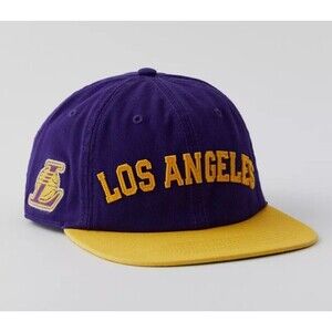 Los Angeles LA Lakers Legacy Club 47' Captain Snapback Hat Purple Yellow